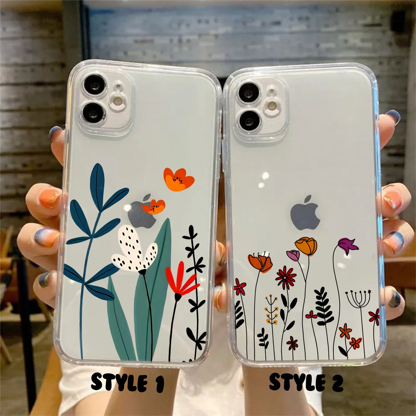 Floral Bunch Transparent Silicone Case