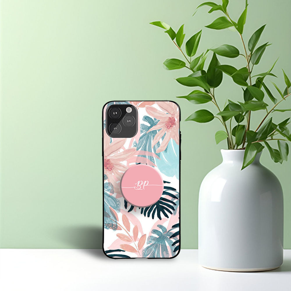 Gripper Case With Pink & blue Floral