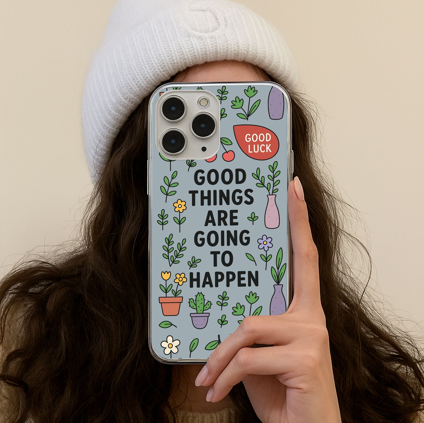 Good Things Clear Phone Case