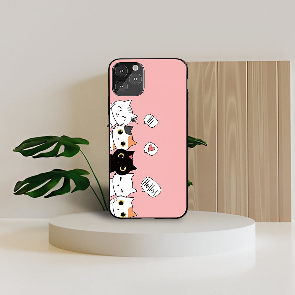 Hi Hello Cats Printed Protective Case