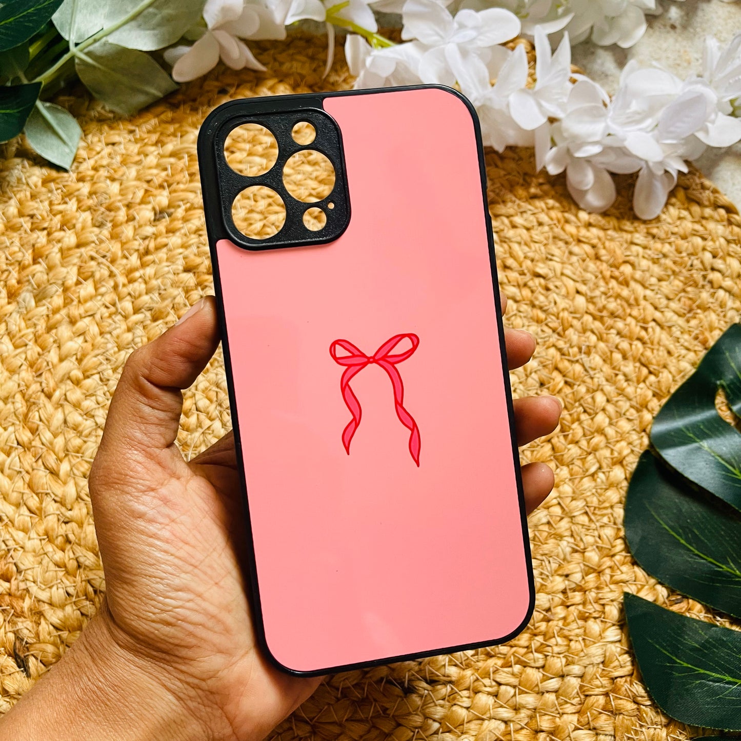 Pink Bow Girly Phone Case