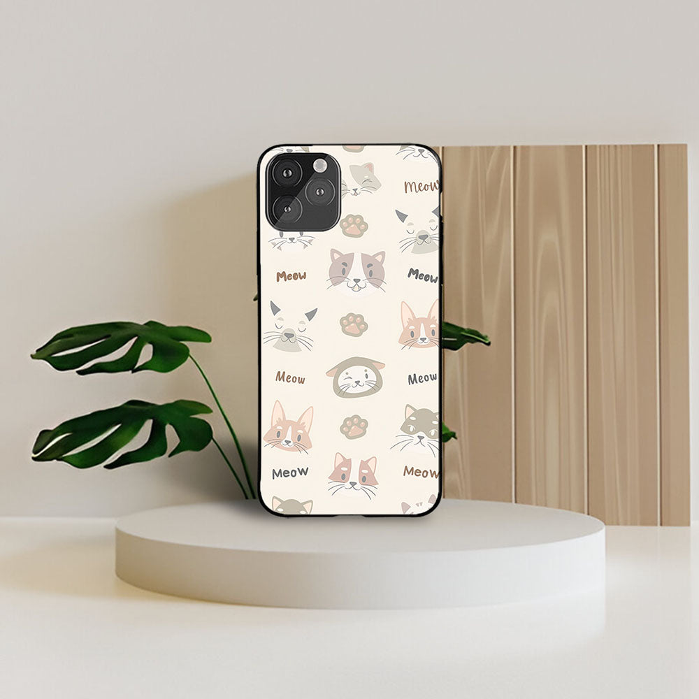 Meow Cats & Paws Printed Protective Case