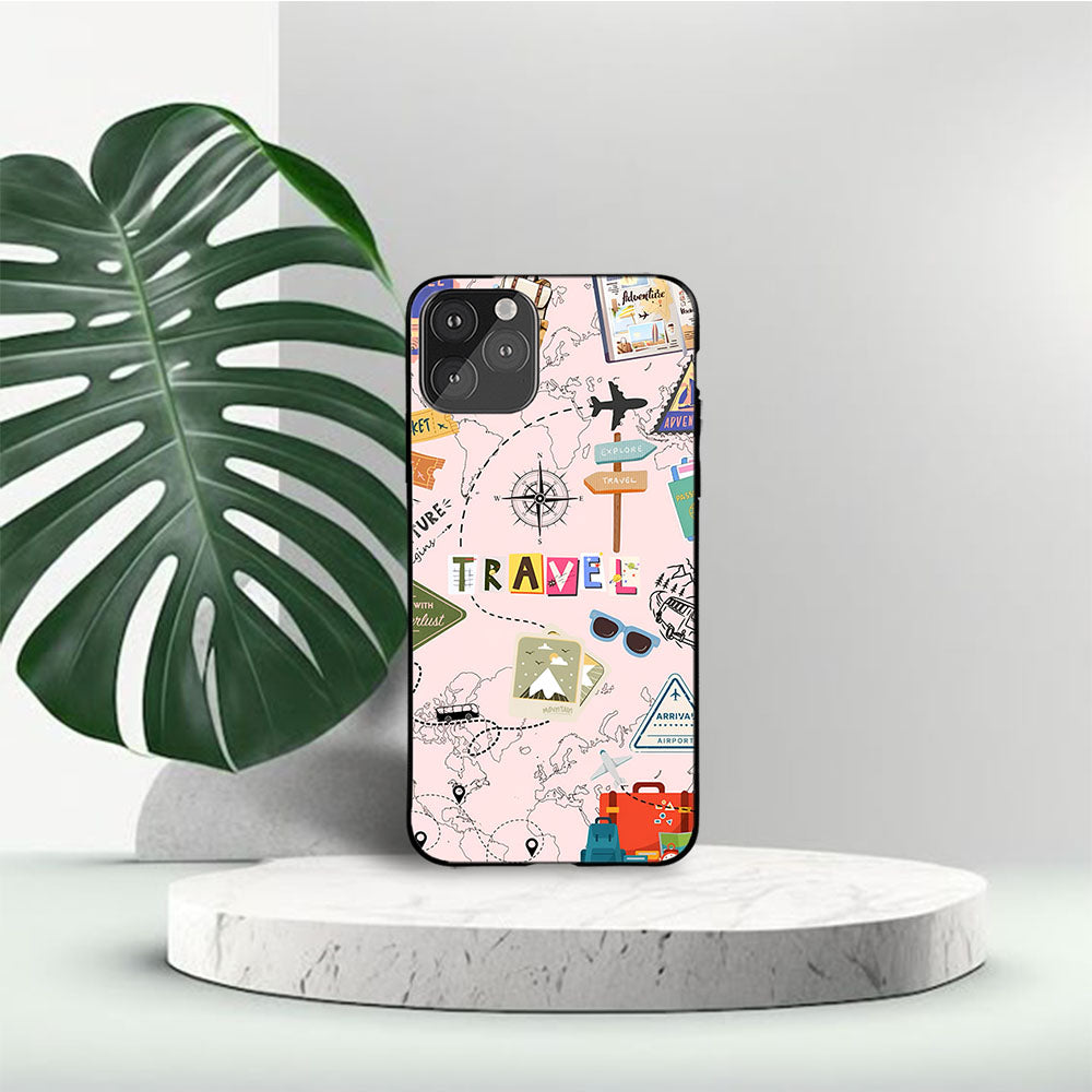 Travel Doodle Printed Phone Case