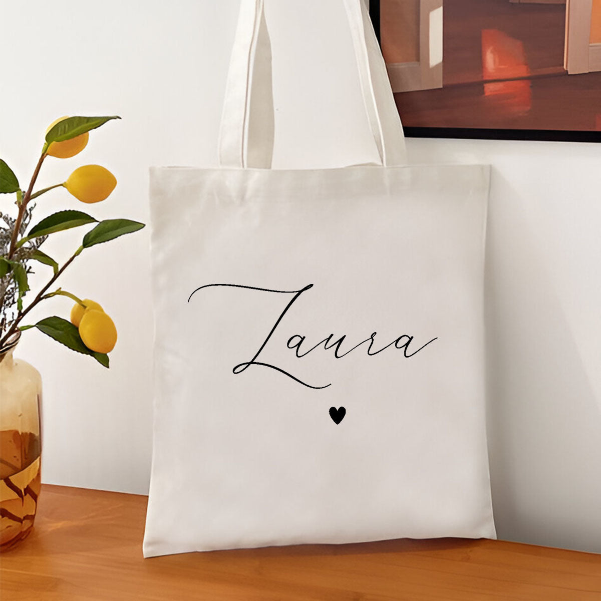 Name Printed Tote Bag