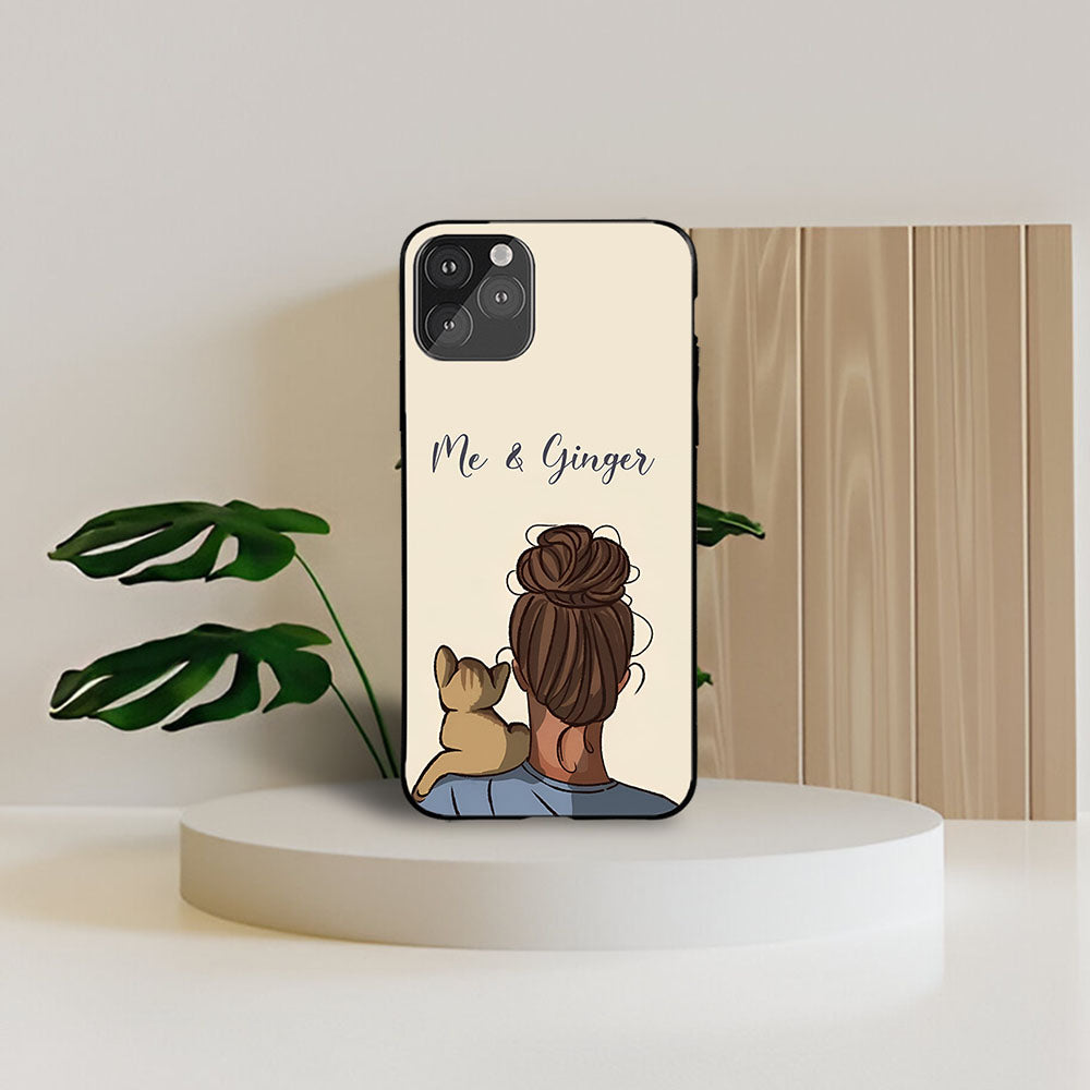 Me & My Cat Name Printed Protective Case