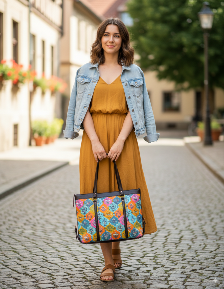 Hand Block Printed Hand Bag