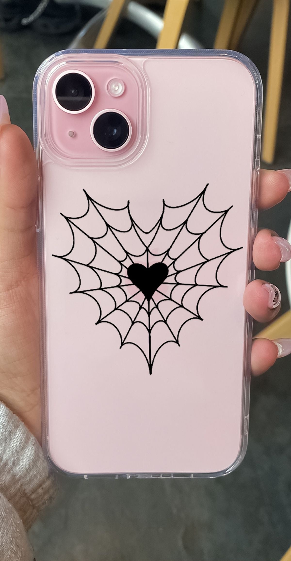 Spider Heart Printed Silicone case