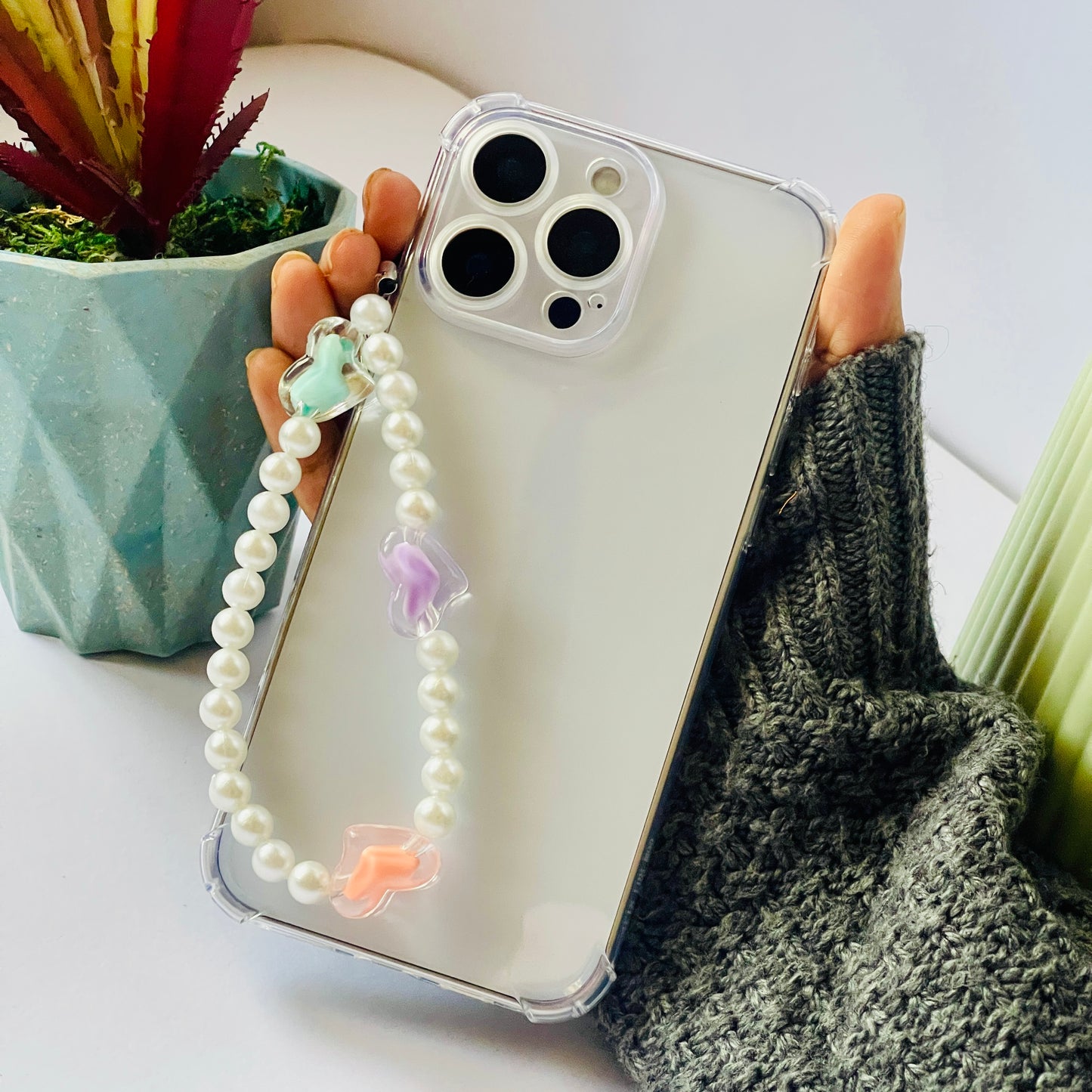 Assorted Color Hearts Charms For Phone Case