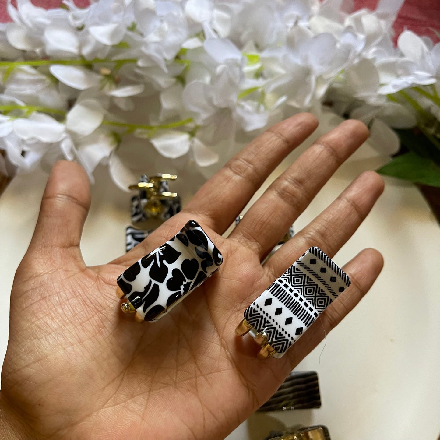 Art Design printed Hair Claw