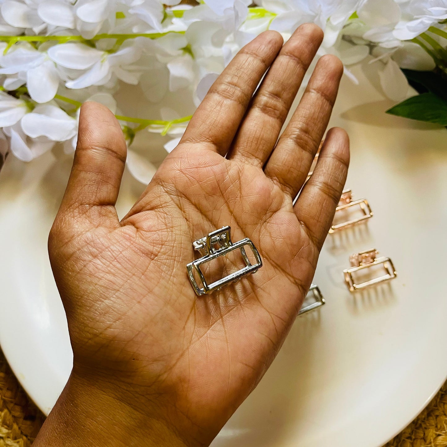 Bar Shape Mini Metal Hair Claw