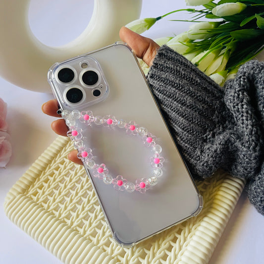 Pink Floral Charms For Phone Case