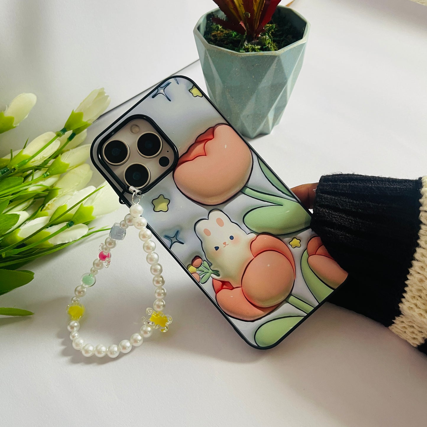 Floral Charm Protective Phone Case
