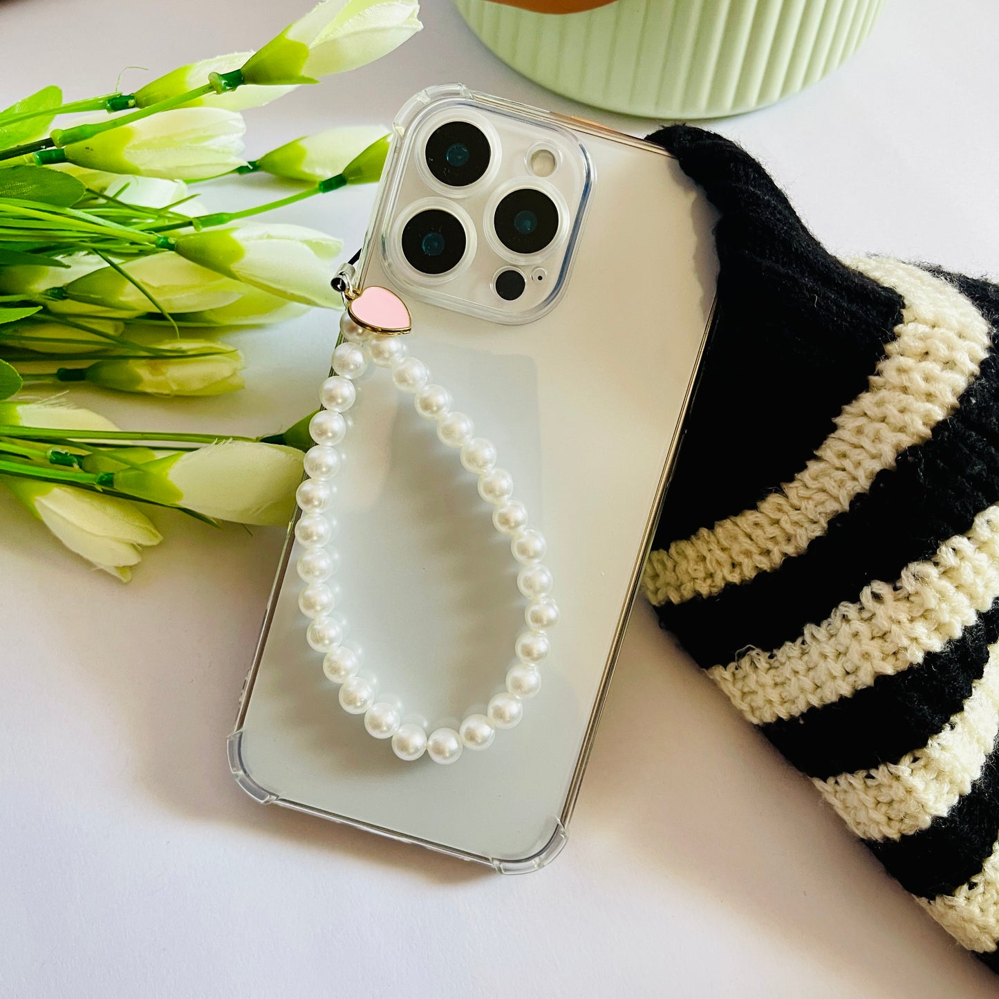 Pink Heart Charms For Phone Case