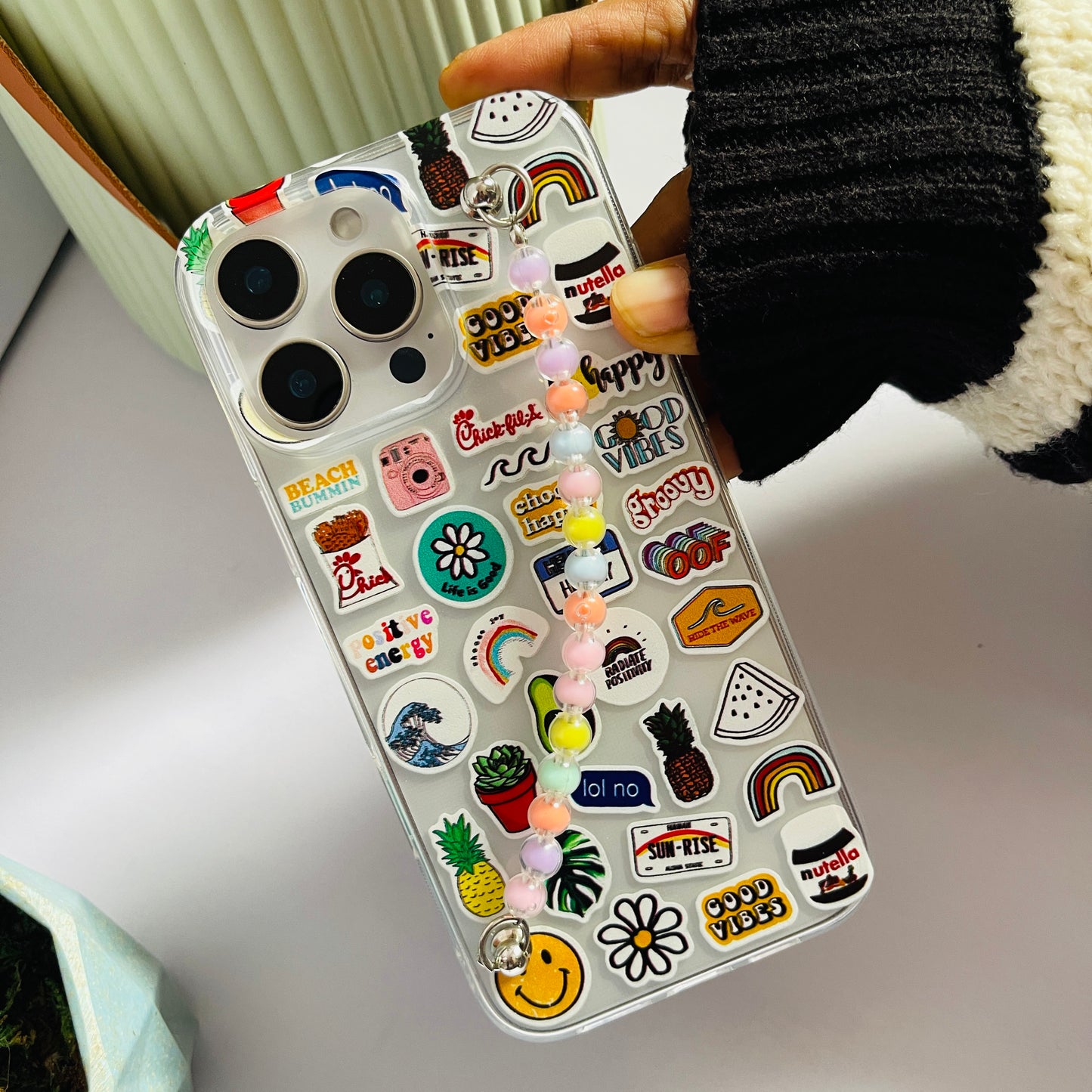 Aesthetic design Printed Chain Phone Case