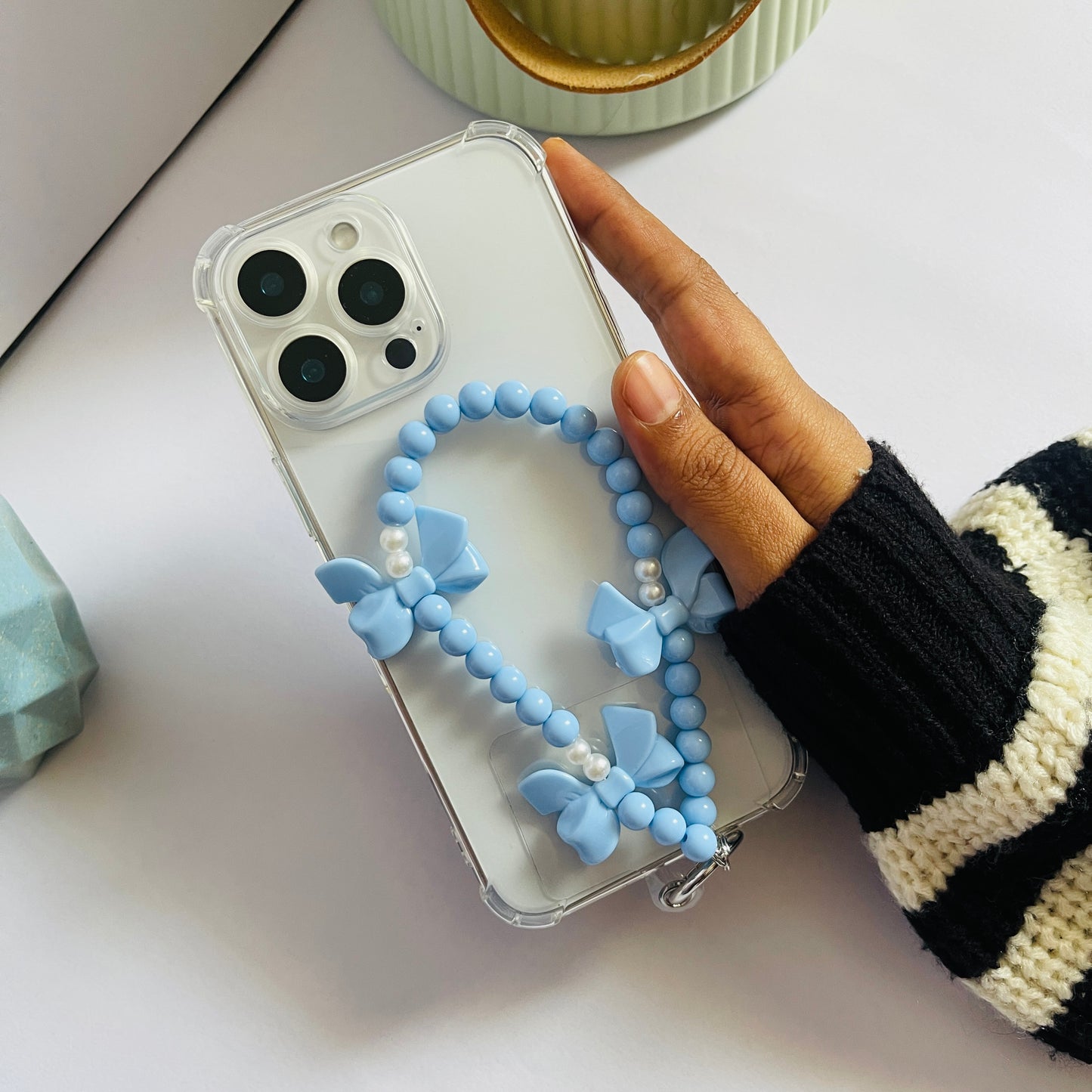 Blue bow Charms For Phone Case