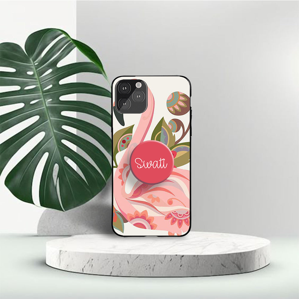 Gripper Case With Pink Duck & Floral