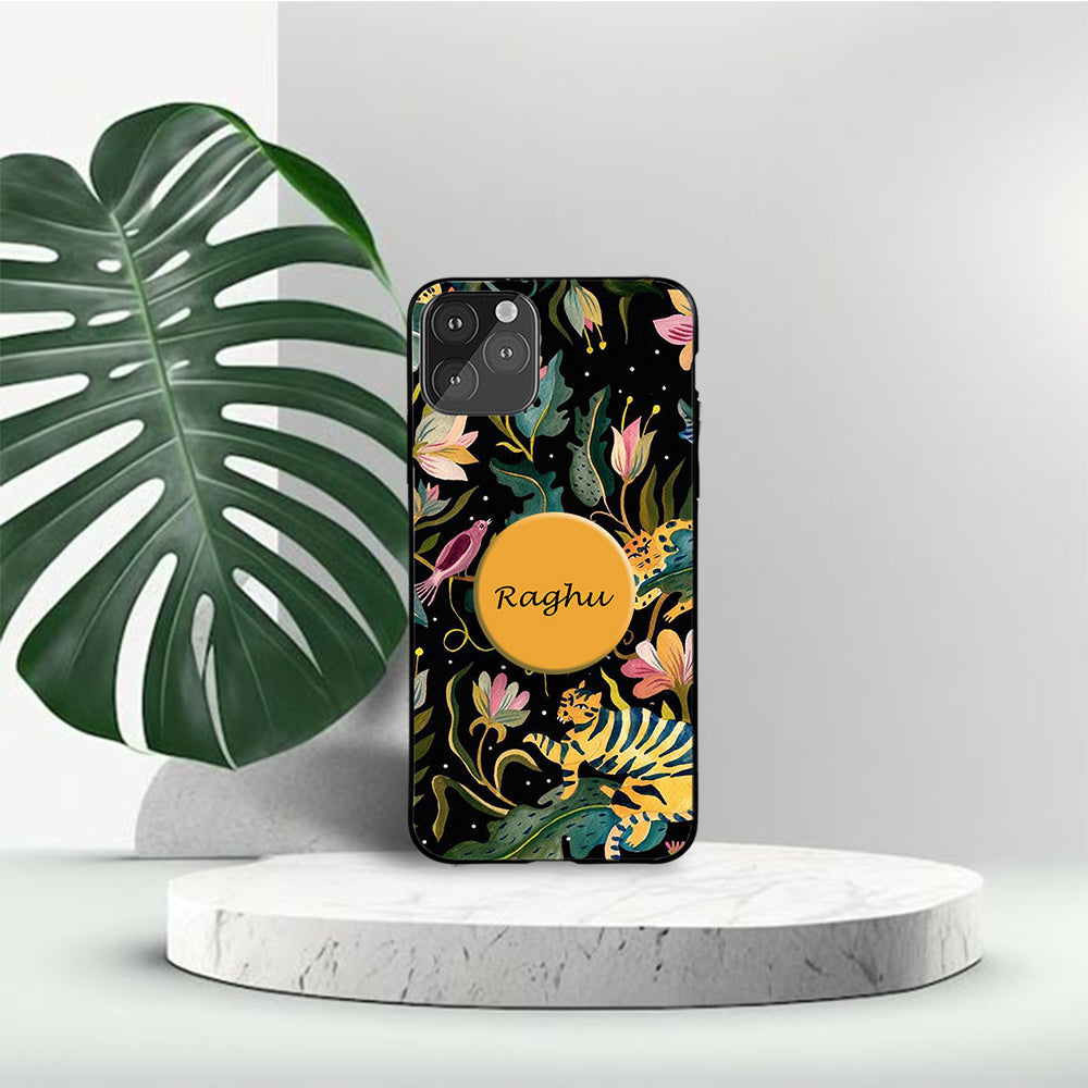 Gripper Case With Tiger And Flowers