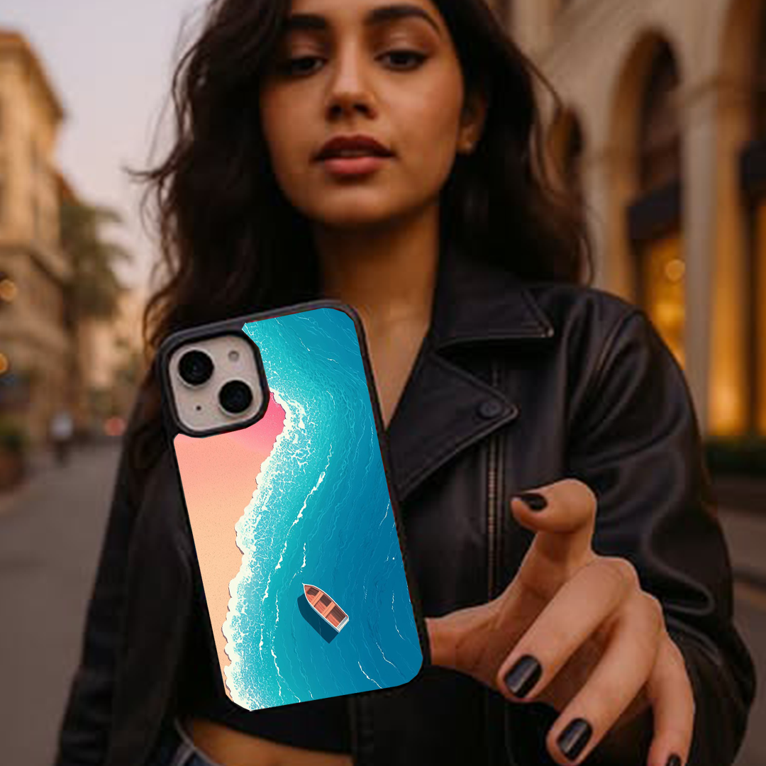 Cinnamon Weave Protective Glass Case