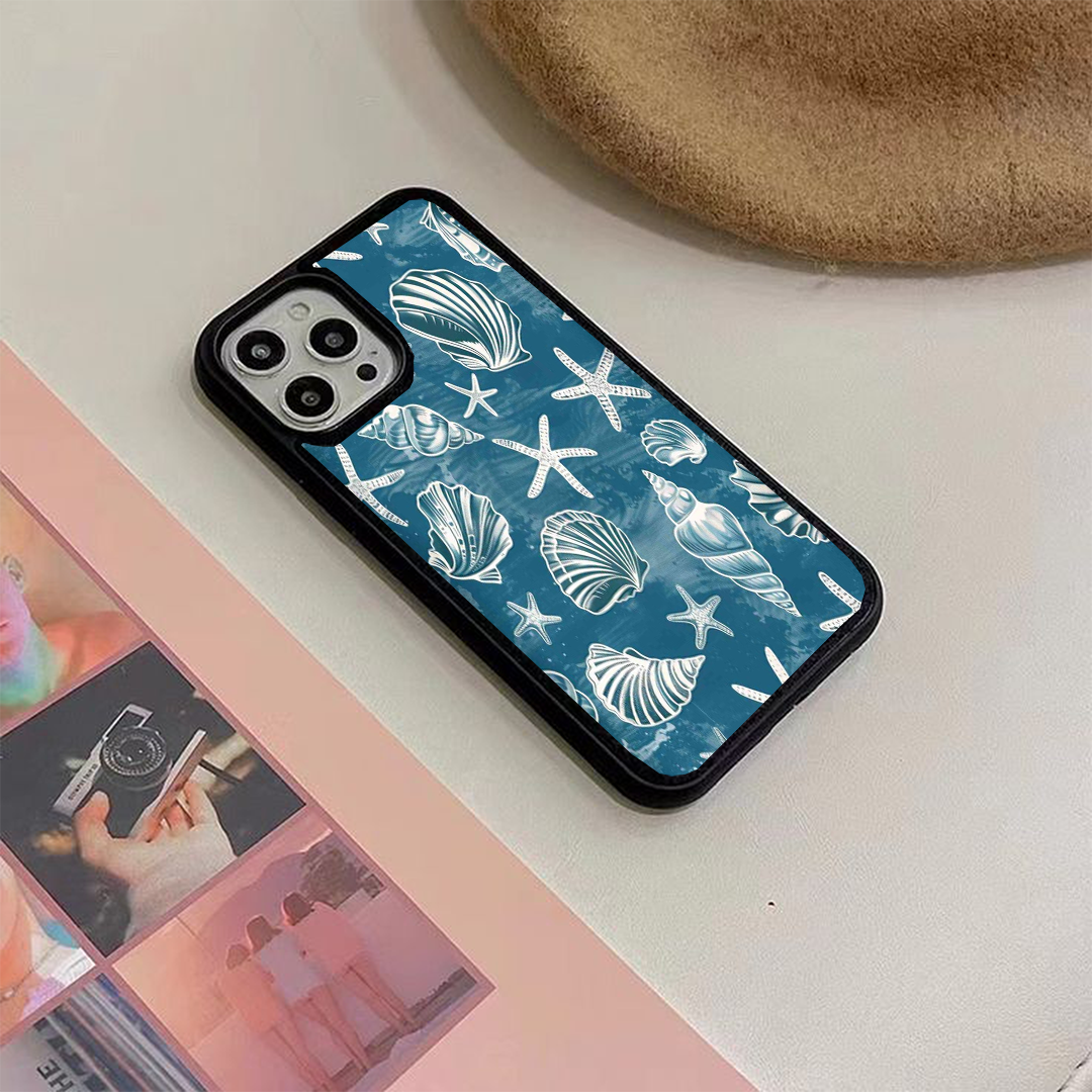 Brushstroke Shell Protective Glass Case