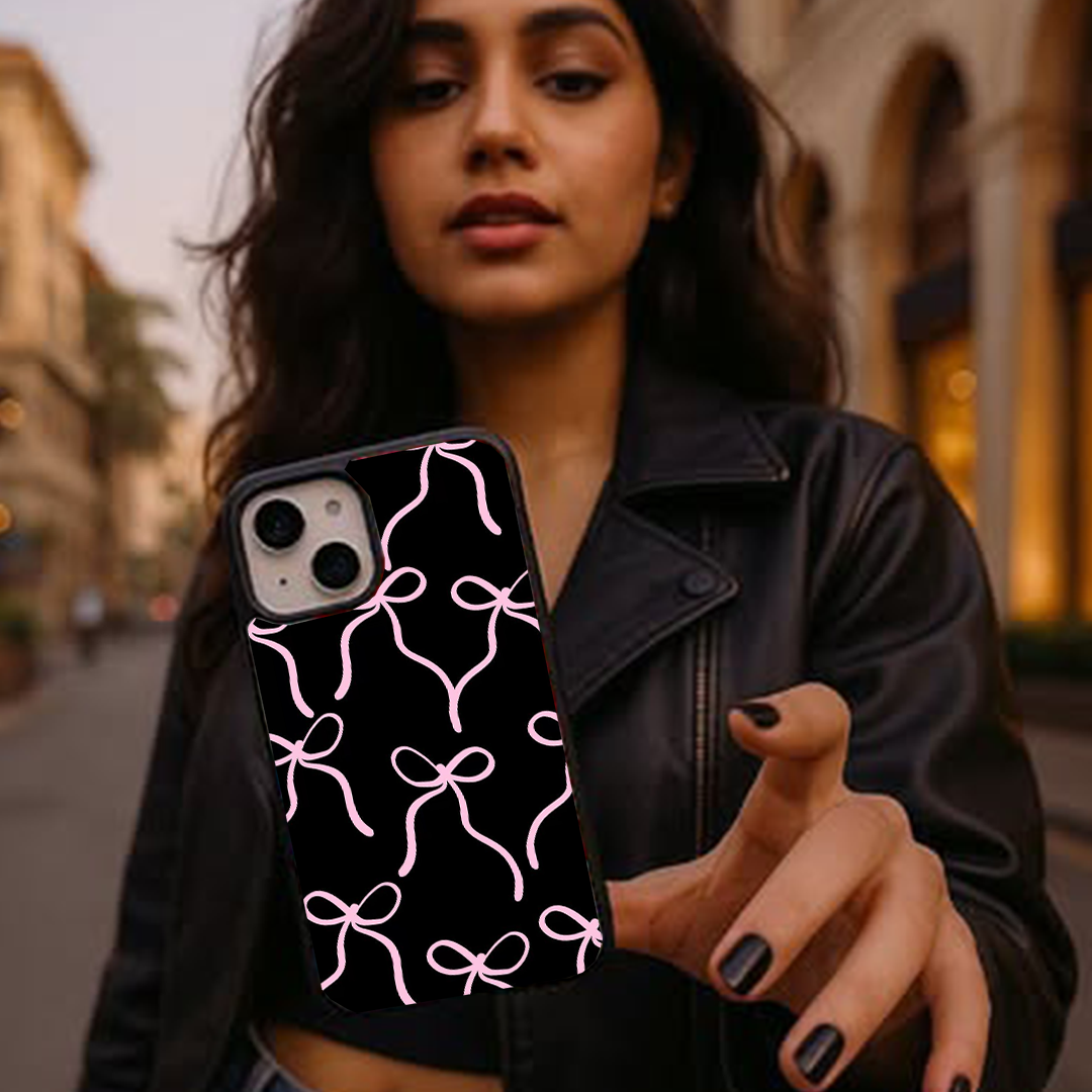 Madness Bow Charm Printed Protective Phone Case Back Cover