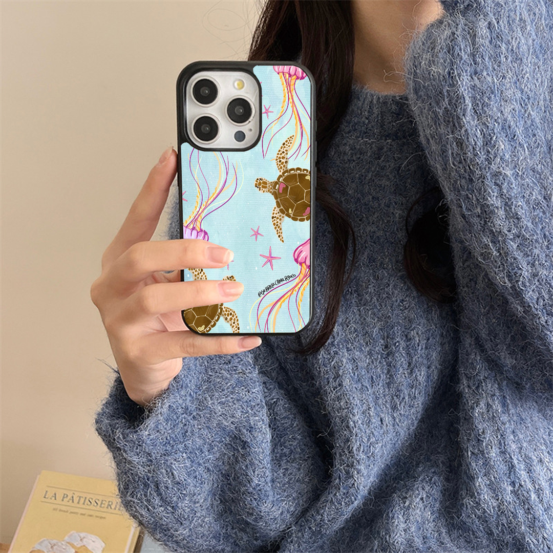 Ocean Drift Turtle Phone Case Back Cover