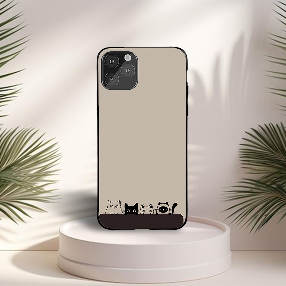 Cat Family Printed Protective Case