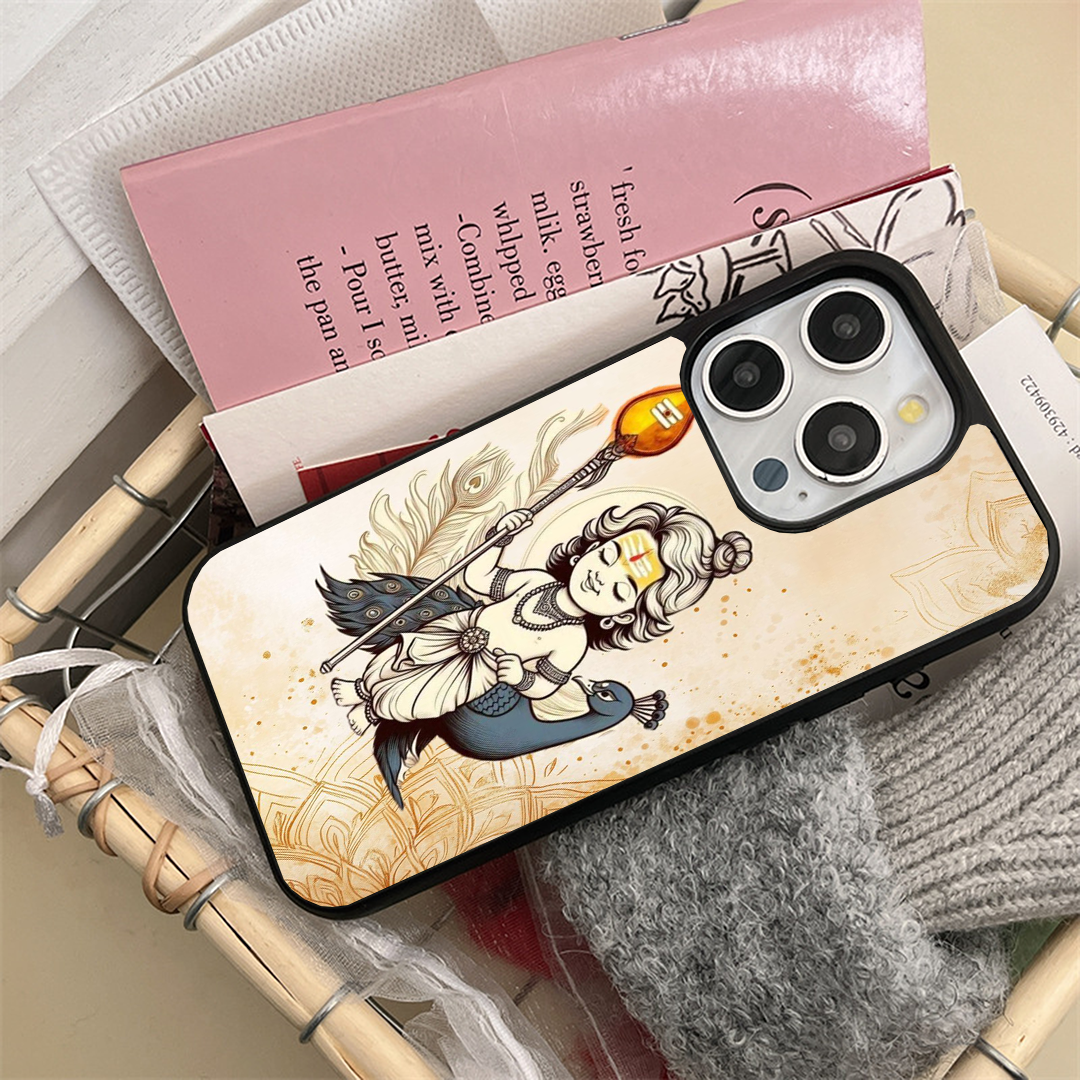 Little Muruga Peacock Divine Printed Protective Case