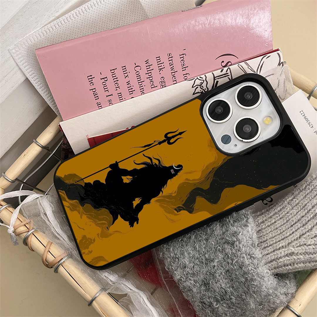 Lord Shiva Praying Illustration Divine Printed Protective Case