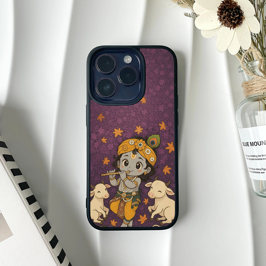 Little Krishna Flute Divine Printed Protective Case