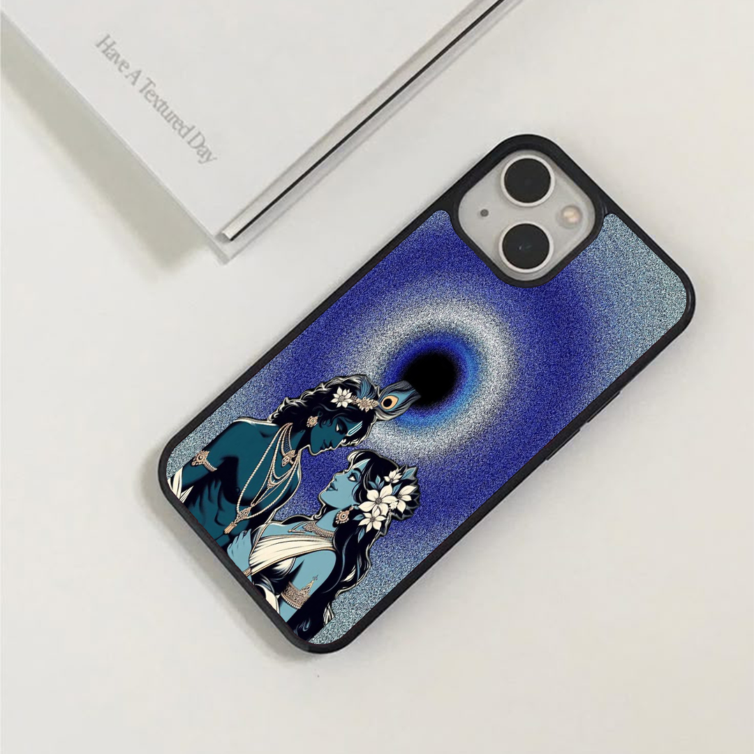 Radhe Krishna Evil Eye Divine Printed Protective Case