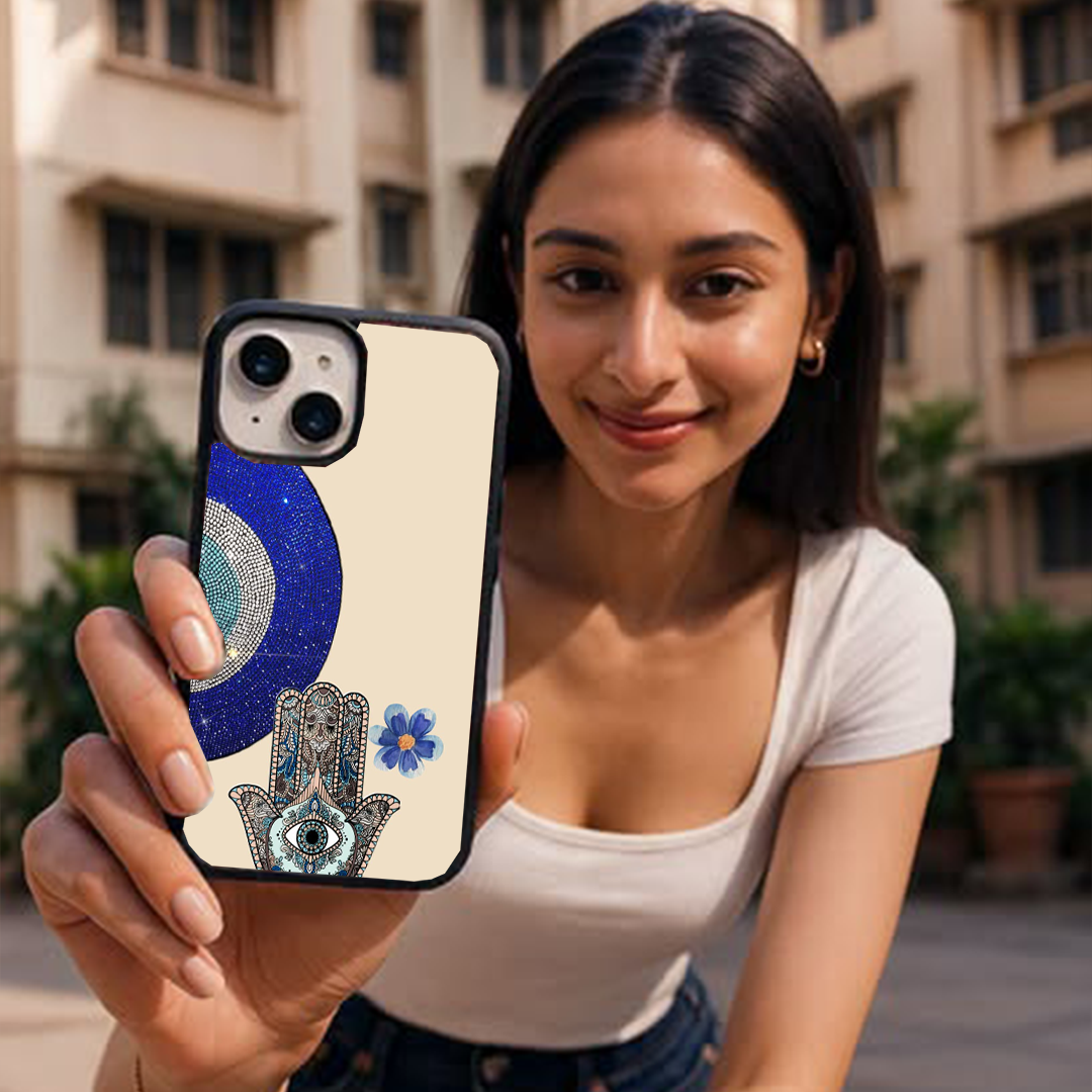 Celestial Gaze Sparkle Glossy Protective Cases