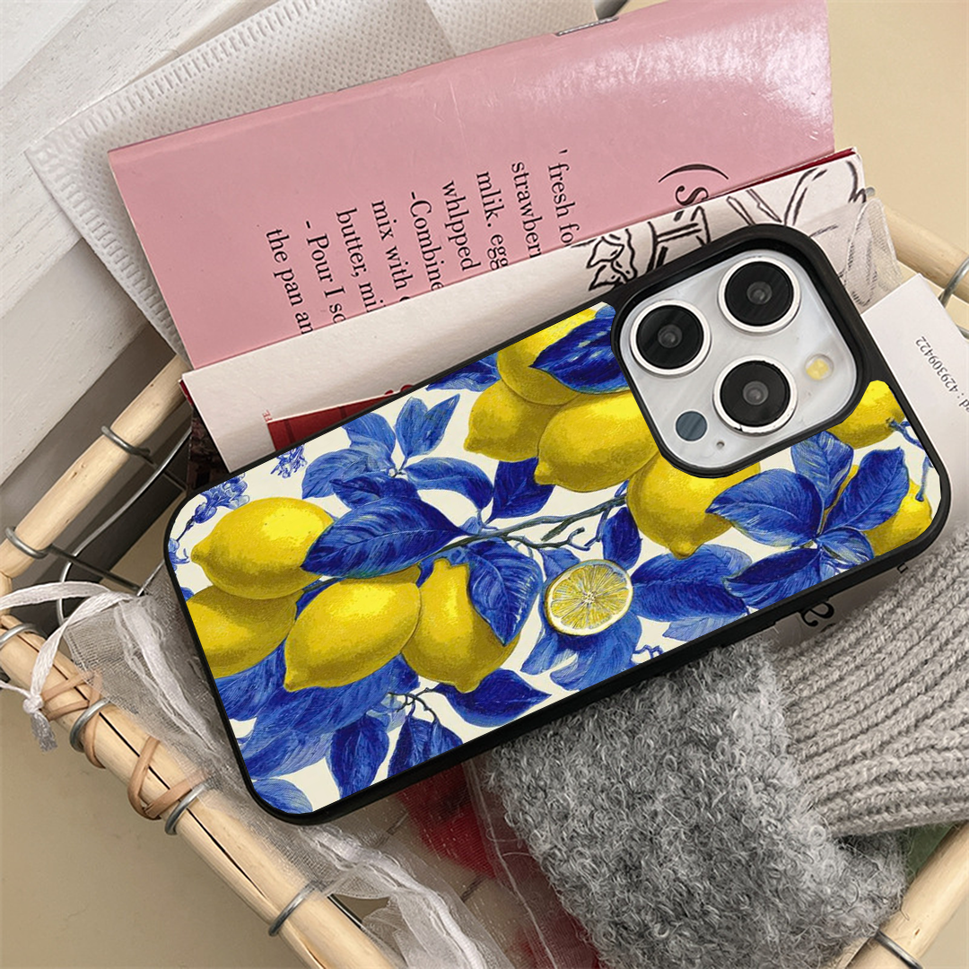Lilac Lemon Glossy Protective Cases