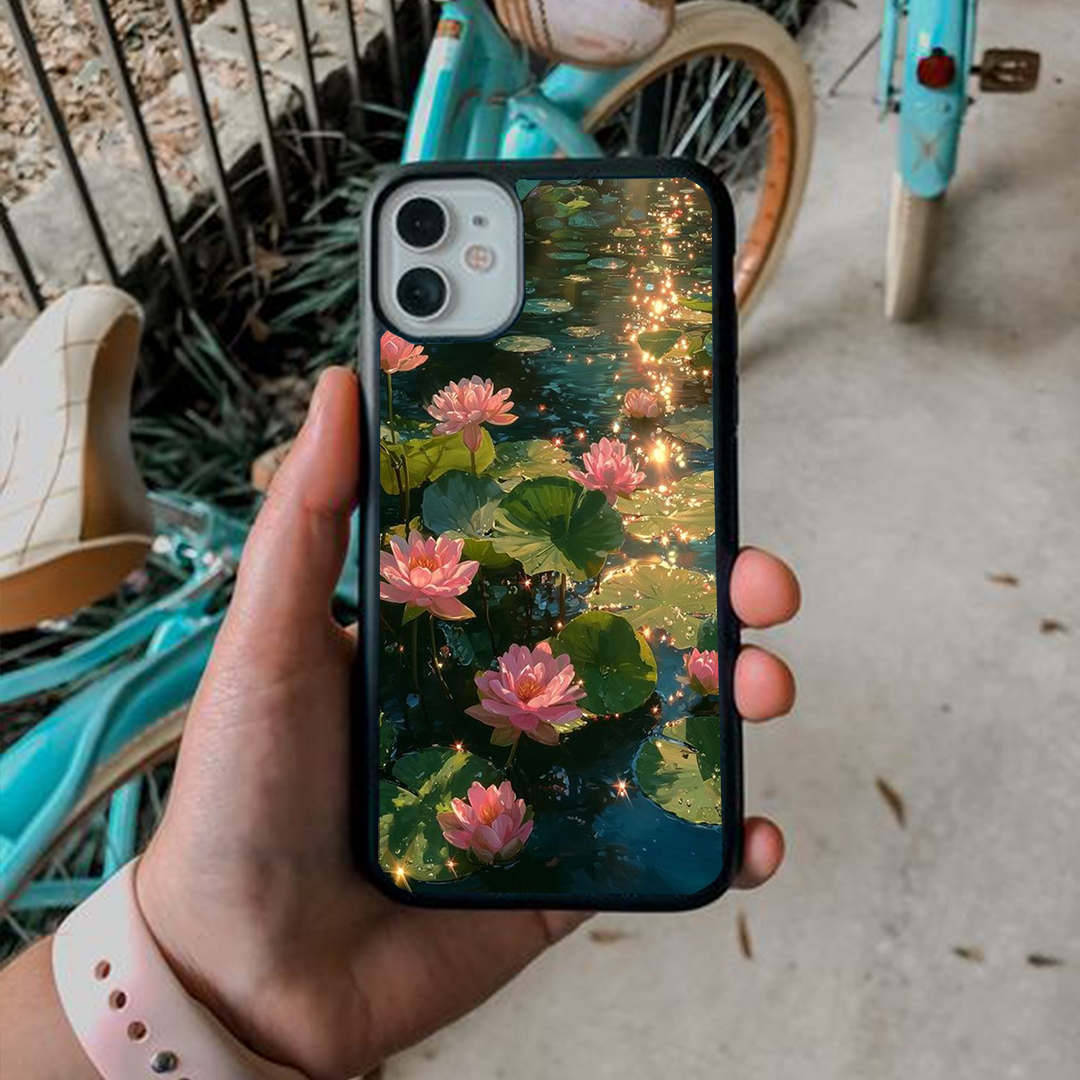 Petal Haze Lotus Glossy Protective Cases