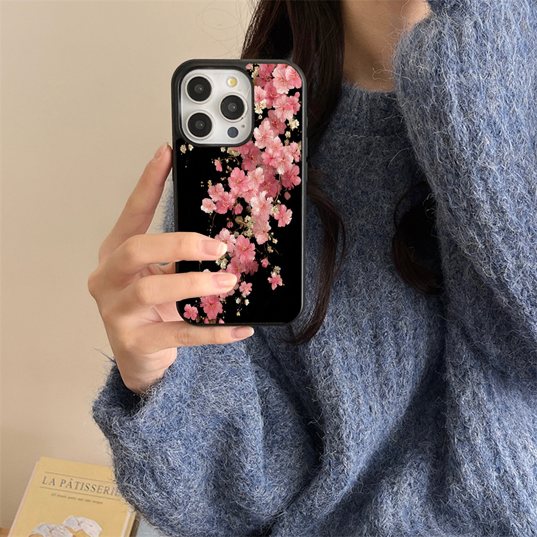 Rosy Drift Glossy Protective Cases