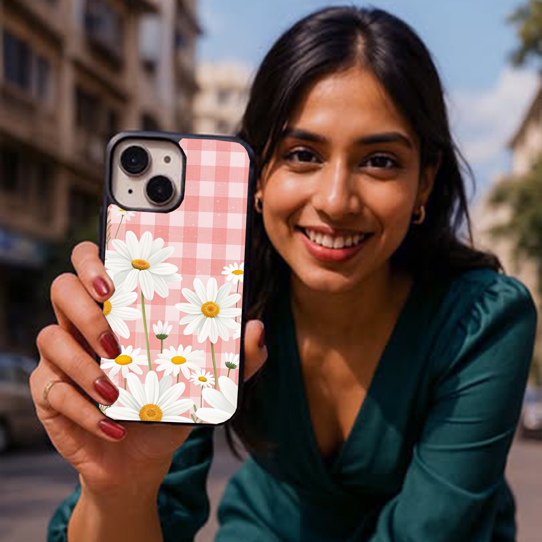 Rosy Bloom Glossy Protective Cases
