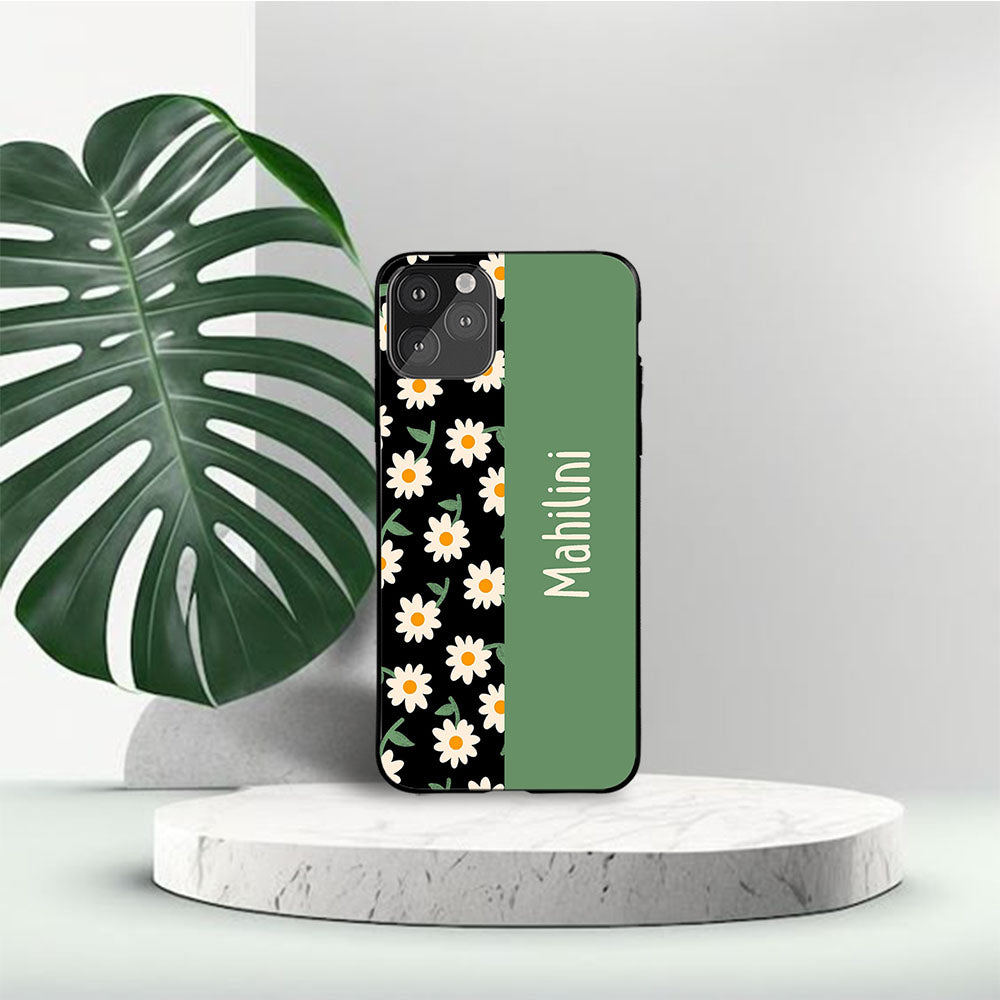 Springy Flowers Name Protective Case