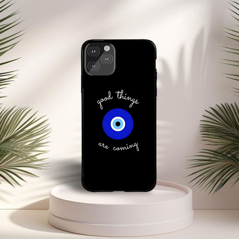 Good Things Are Coming Evil Eye Printed Phone case – S A A B O O Good Things Are Coming Evil Eye Printed Phone case – S A A B O O