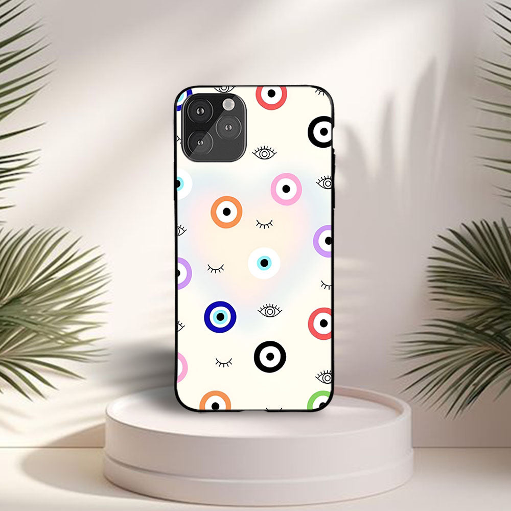 Multicolor Evil Eye Printed Phone case