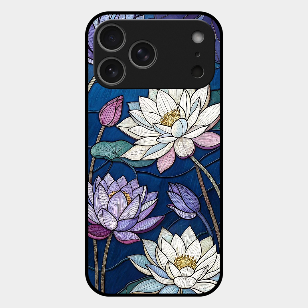 Water Lilly Printed Protective Phone Cover for iPhone 17 Pro Max