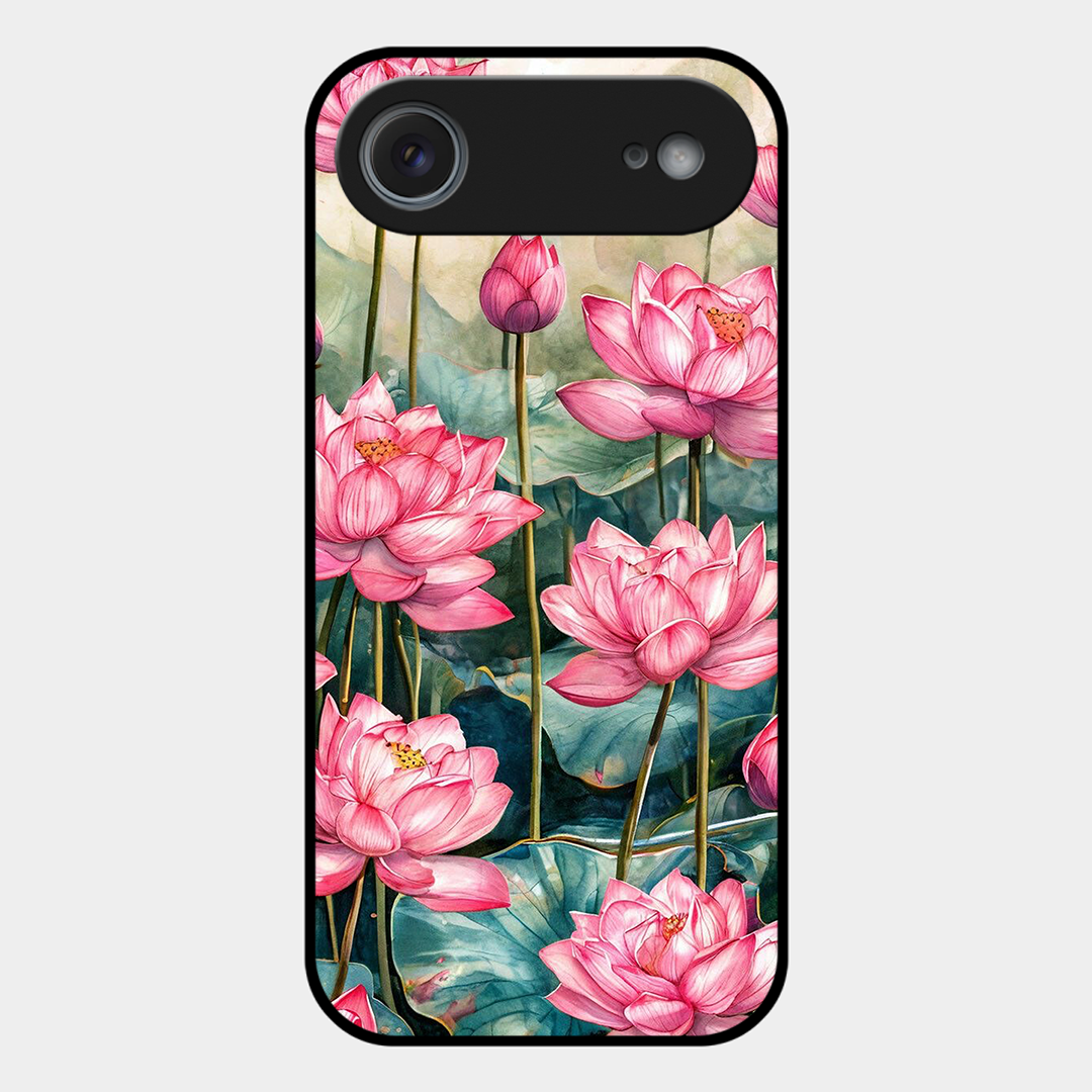 Lotus Pink Printed Protective Phone Cover for iPhone Air
