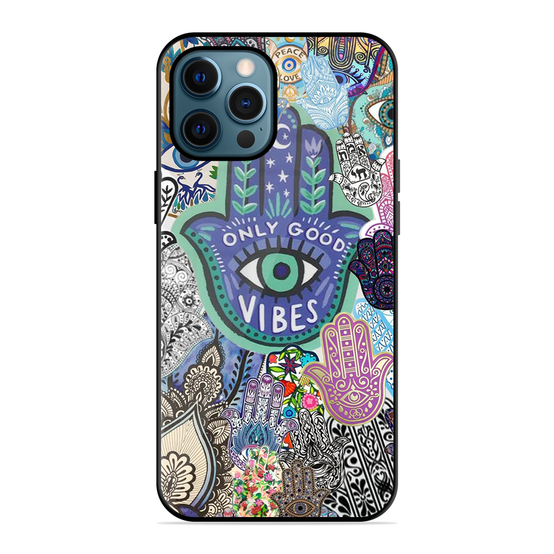 Only Good Vibes Printed Protective Phone Cover for iPhone 12 Pro