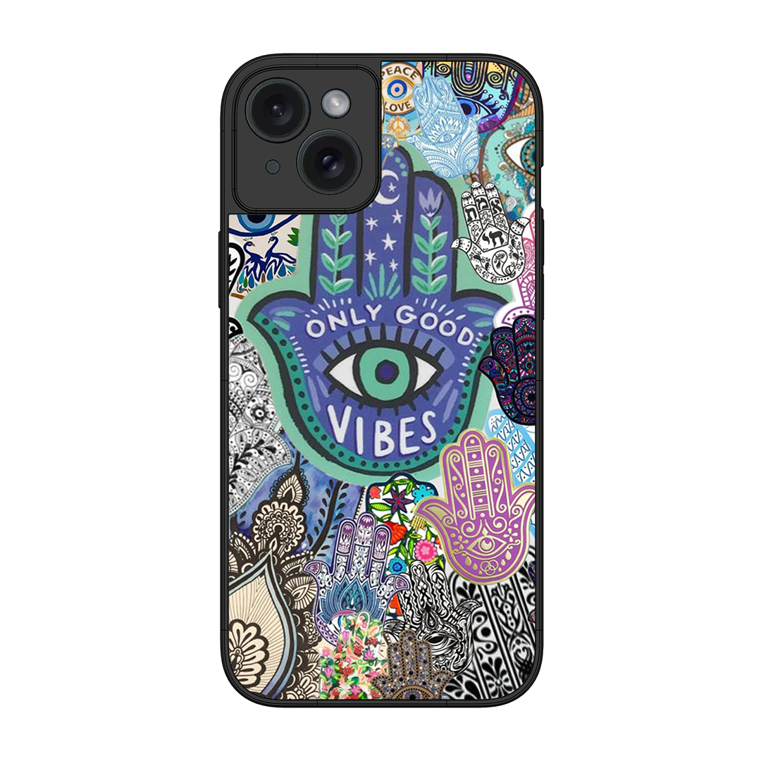 Only Good Vibes Printed Protective Phone Cover for iPhone 15 Plus