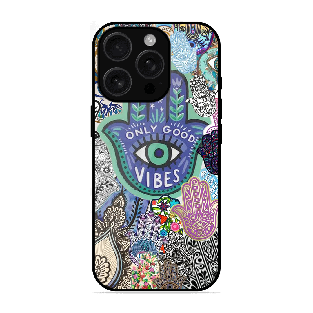 Only Good Vibes Printed Protective Phone Cover for iPhone 16 Pro Max