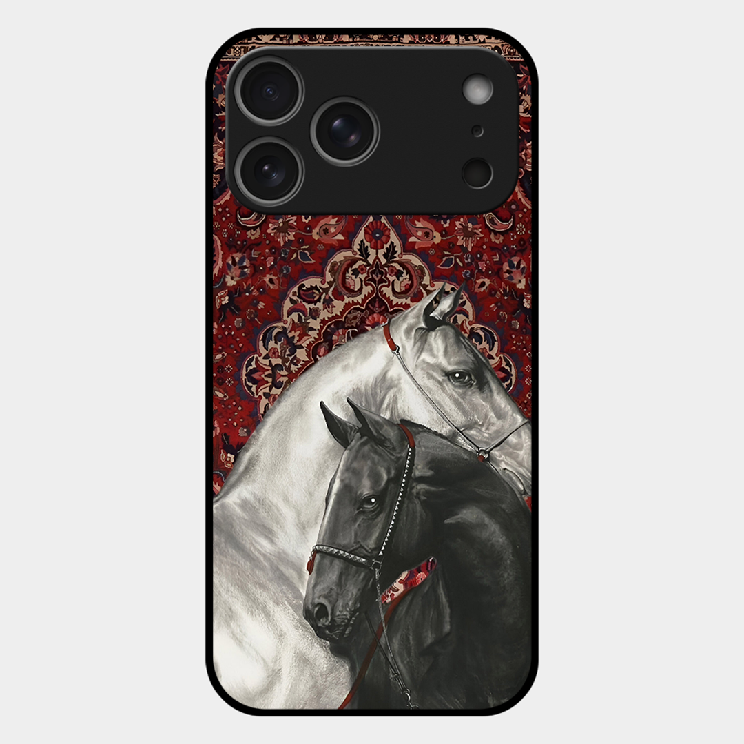 White Black Unicorn Printed Protective Phone Cover for iPhone 17 Pro Max