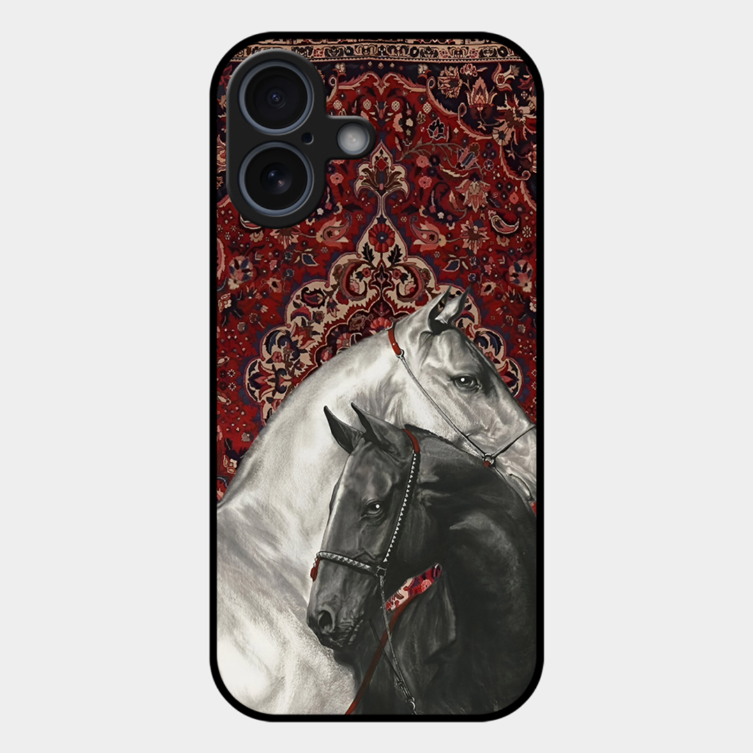 White Black Unicorn Printed Protective Phone Cover for iPhone 17