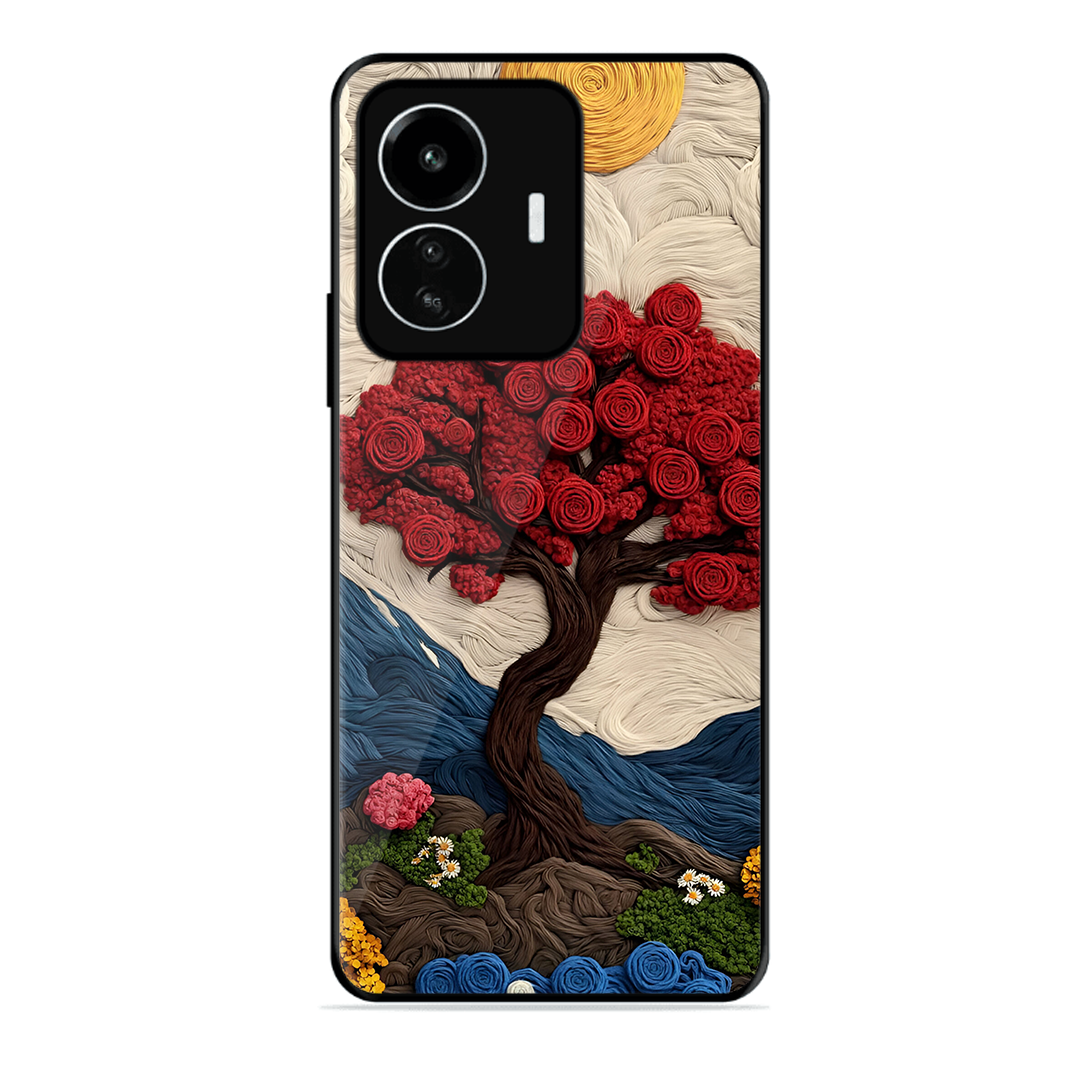Nature Tree Printed Protective Phone Cover for Iqoo Z6 Lite