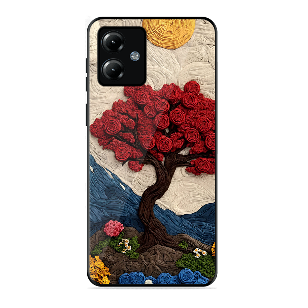 Nature Tree Printed Protective Phone Cover for Motorola Moto G14