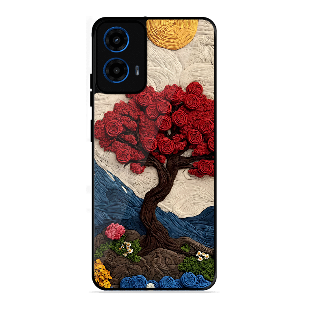 Nature Tree Printed Protective Phone Cover for Motorola Moto G45 5G