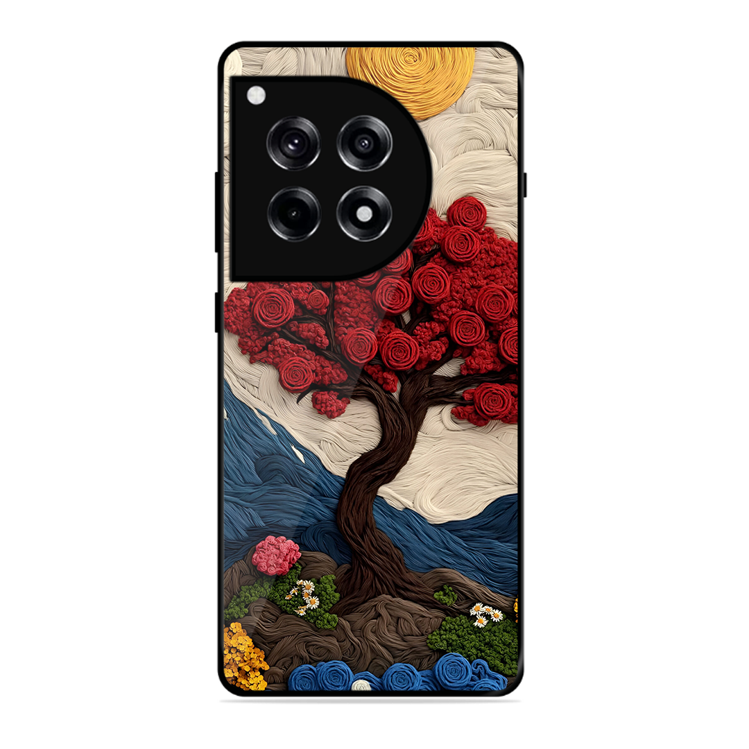 Nature Tree Printed Protective Phone Cover for Oneplus 12R 5G