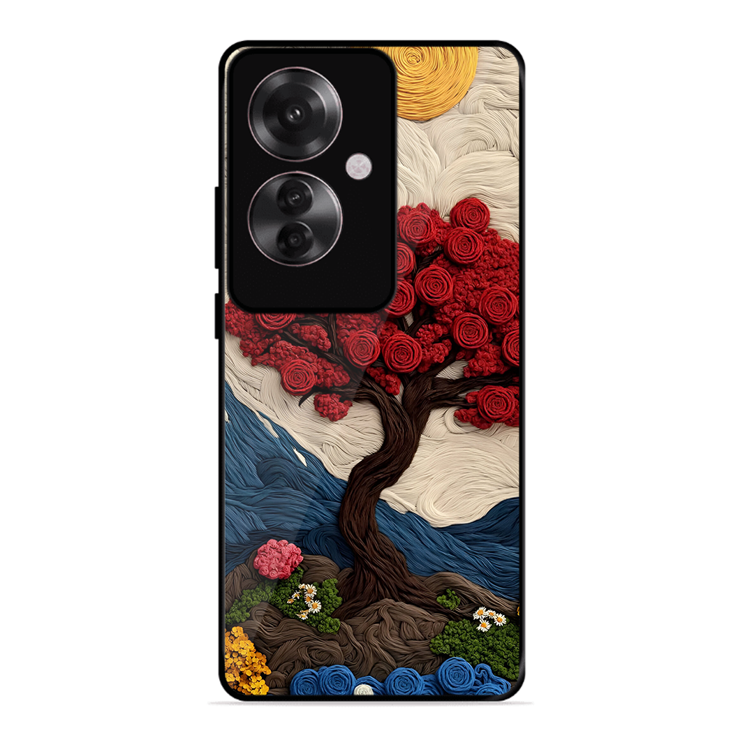 Nature Tree Printed Protective Phone Cover for Oppo F25 Pro 5G